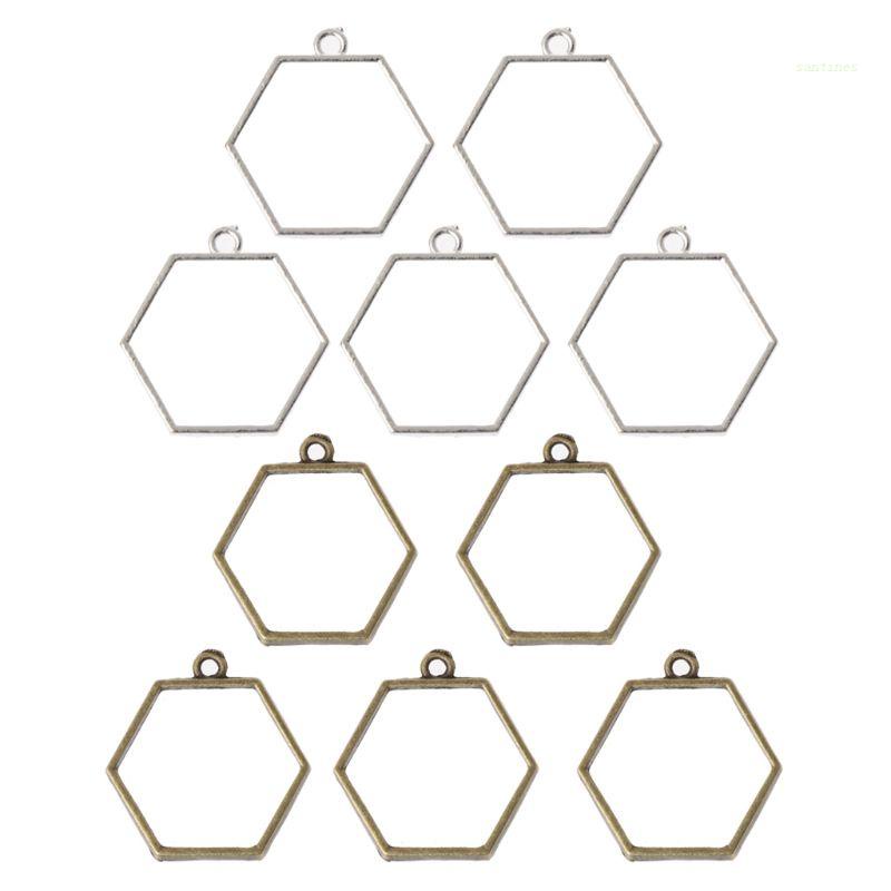 Set 5 Khay Kim Loại Làm Mặt Trang Sức DIY