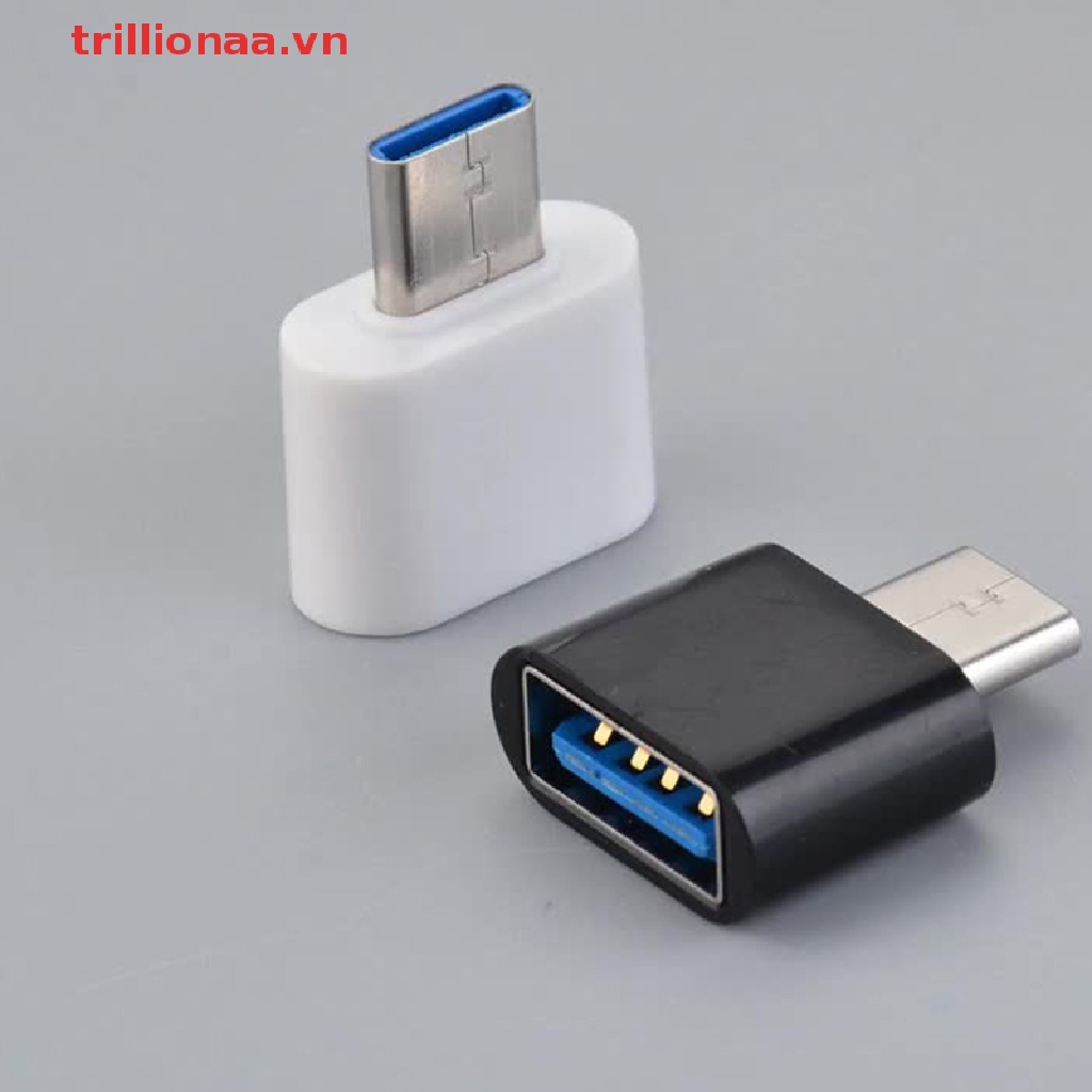 Trillionaa Dây Cáp Chuyển Đổi Cổng mini type c Sang usb otg Cho Điện Thoại android vn
