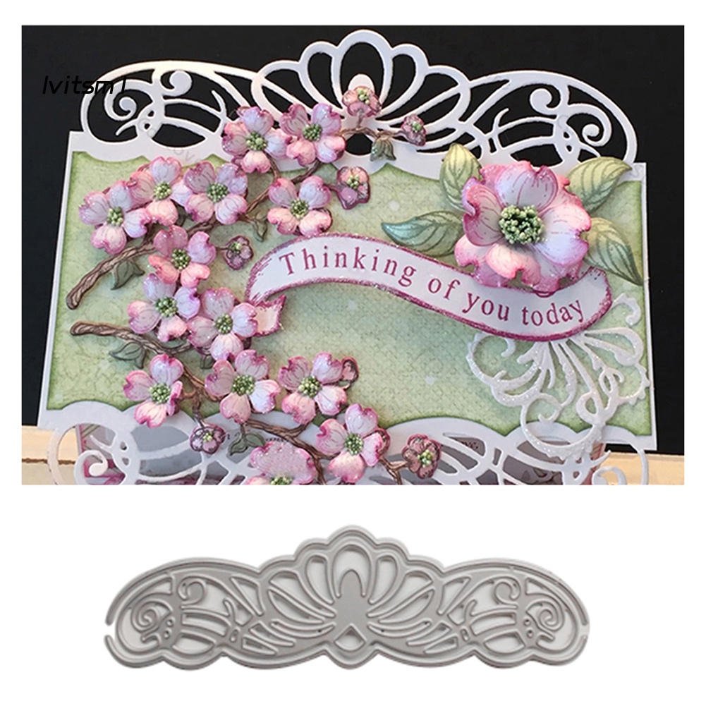 Khuôn Cắt Giấy Làm Từ Kim Loại Hình Hoa Trang Trí Scrapbook