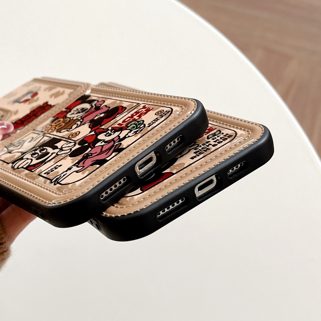 Ốp Điện Thoại TPU Silicon Mềm Chống Sốc Thiết Kế Hoạt Hình Mickey Minnie Cho iPhone 11 12 13 14 PRO MAX