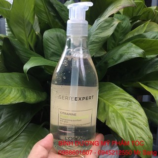 Dầu gội chăm sóc da đầu bị dầu Pure Resource Citramine L'oreal 500ml