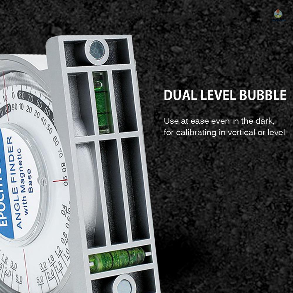 Máy Đo Độ Nghiêng Góc Từ Tính Mini Để Bàn Hai Mức Độ