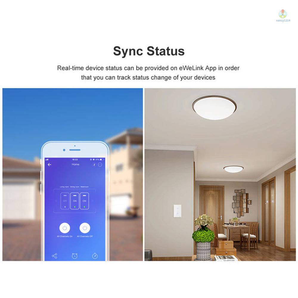 Công Tắc Đèn Gắn Tường Thông Minh 2.4Ghz Kèm Điều Khiển Từ Xa