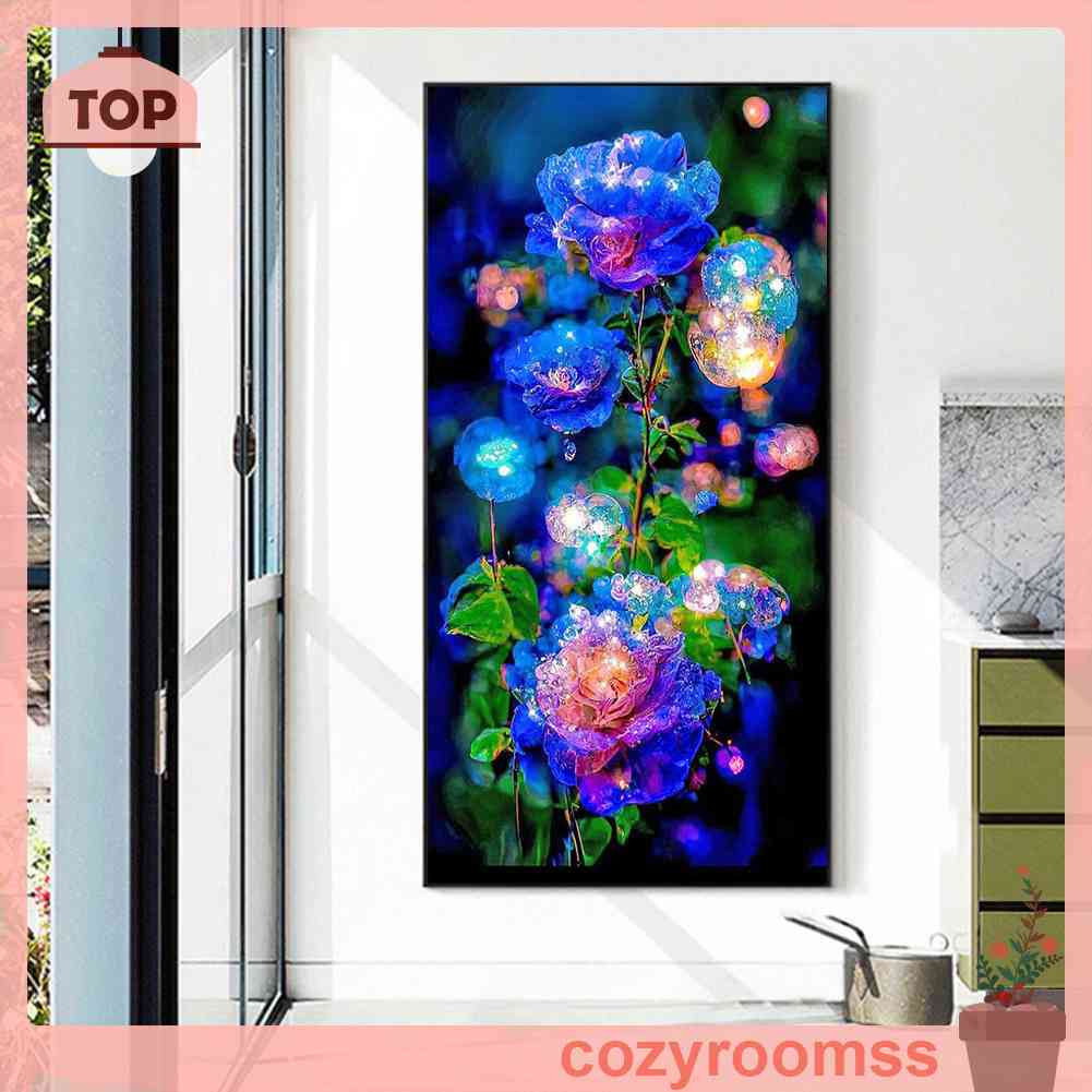 Tranh Thêu Trang Trí Thủ Công 5D Toàn Diện Hình Hoa (Mũi Thêu Hình X)