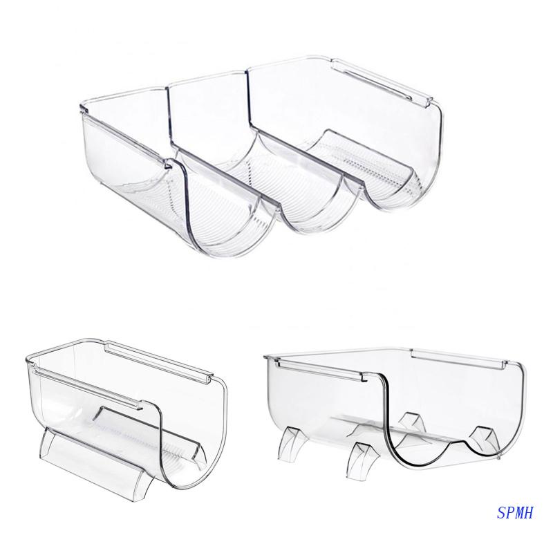 Giá Trượt Đựng Lon Nước Uống Trong Tủ Lạnh Tiện Dụng