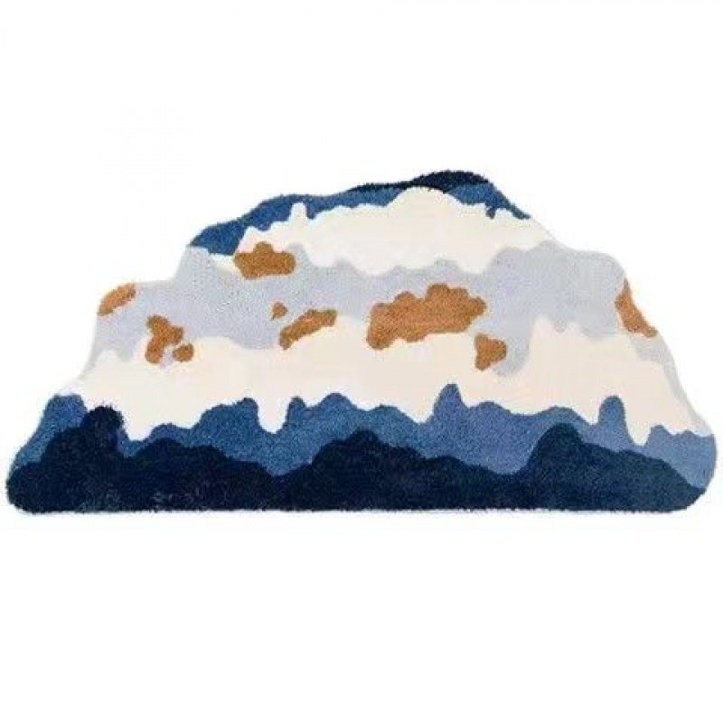 Thảm Trải Sàn Phòng Khách / Phòng Ngủ Bằng Chất Liệu Cashmere Dày Dặn Phong Cách Bắc Âu