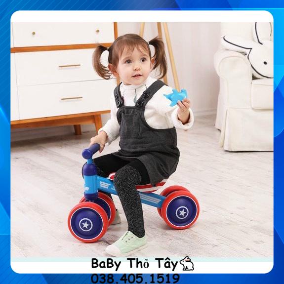 Xe chòi chân 🌟SALE🌟 B.Duck yên da cho bé từ 1 đến 3 tuổi - Xe thăng bằng khung thép, bánh cao su an toàn