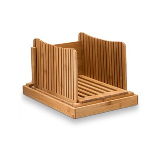 Nature Bamboo Bread Slicer For Homemade Bread Foladable & Compact Bread Slicer