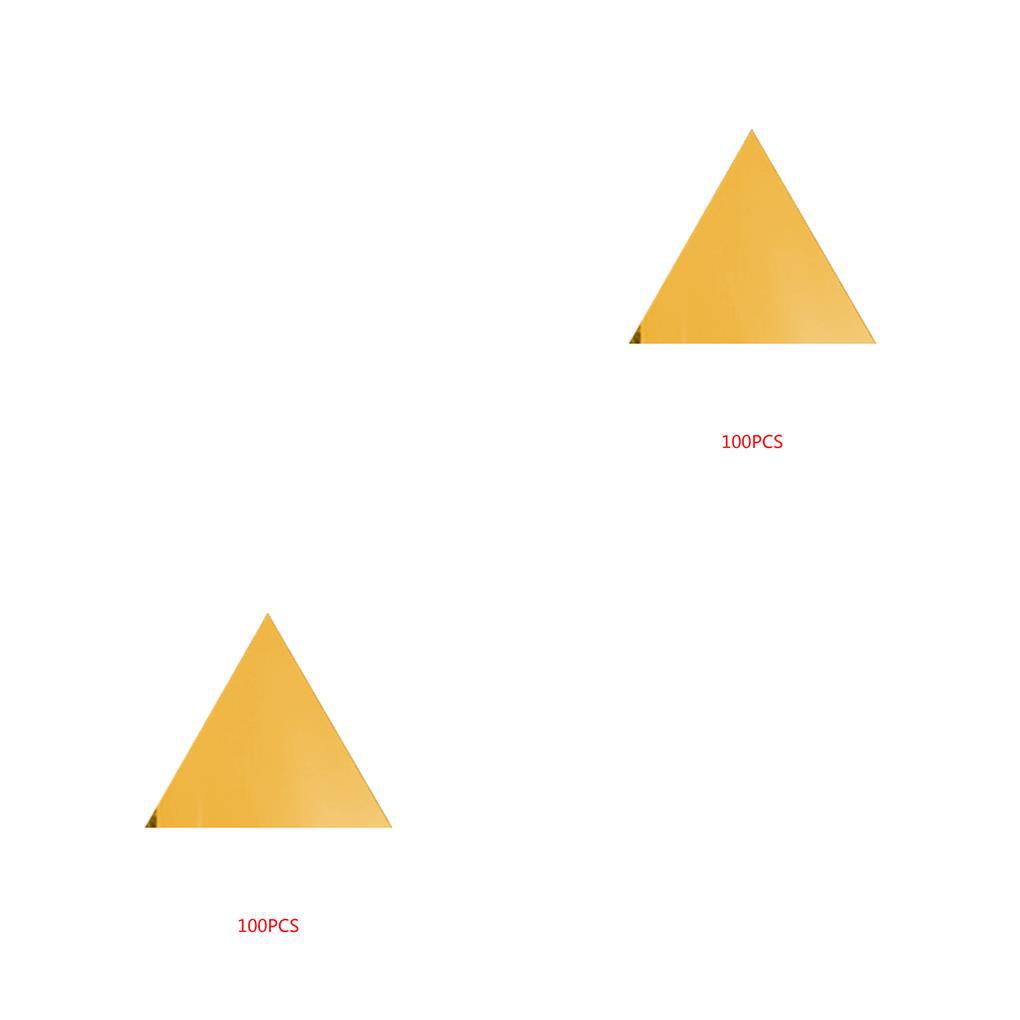 1 / 2 / 3 / 5 / Bộ Sticker Tam Giác Tráng Gương 3D