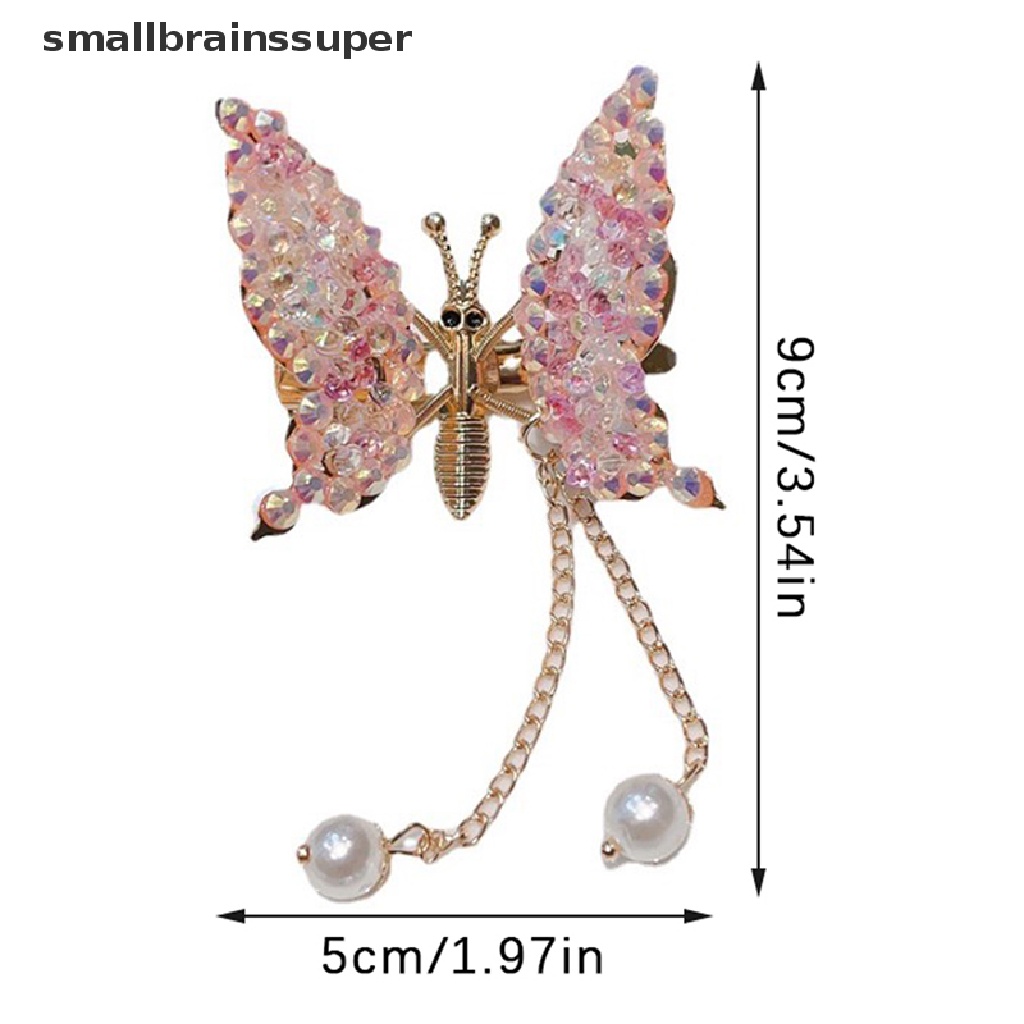 Kẹp Tóc Tua Rua Hình Bướm Đính Đá Cho Bé Gái SBS