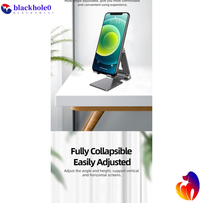 Giá Đỡ Điện Thoại / Máy Tính Bảng Bằng Hợp Kim Nhôm Có Thể Gấp Gọn Tiện Lợi