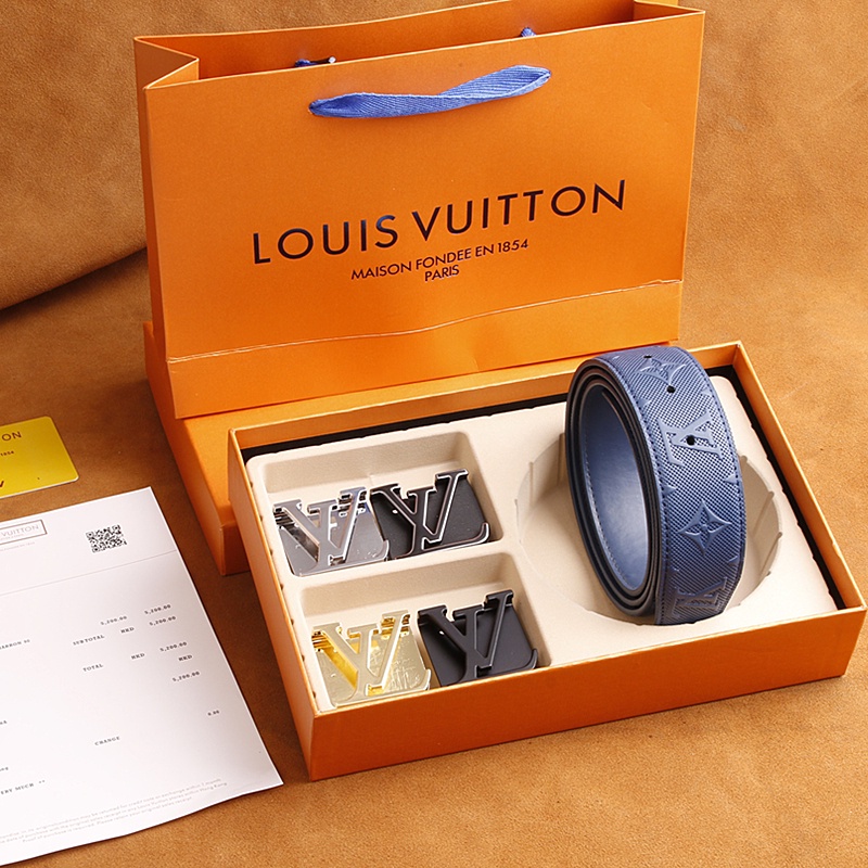 Thắt Lưng LV Da Với 4 Khóa Thời Trang Dành Cho Nam