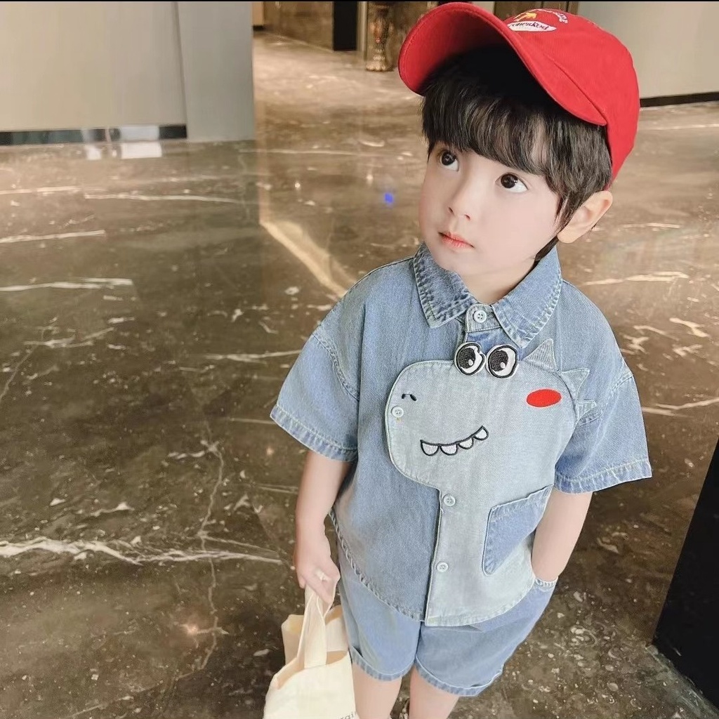 Set Đồ Thời Trang Mùa Hè Dễ Thương Xinh Xắn Dành Cho Bé Trai