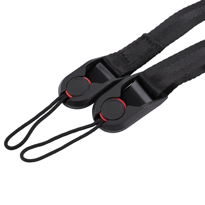 Dây Đeo Máy Ảnh Slr / Dslr Bằng Nylon Màu Đen Tháo Lắp Nhanh Đa Năng