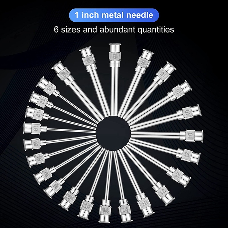 Bộ 24 Đầu Khóa Blunt 1 Inch Bằng Thép Không Gỉ (8,10,12,14,16,18Gauge)