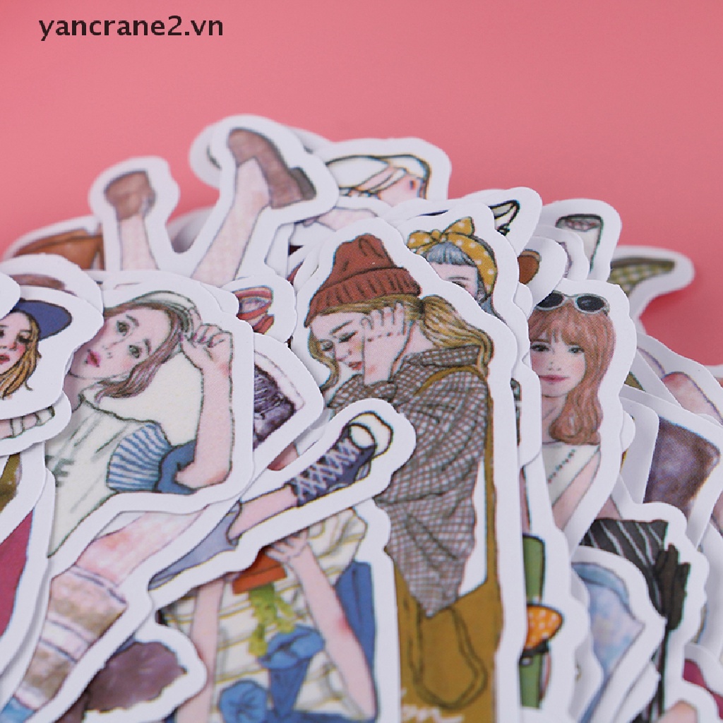 Set 100 Tấm Album Ảnh DIY Hình Cô Gái Đáng Yêu {yancrane2.vn}