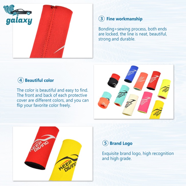 Galaxy Ống Thở Hai Mặt 5mm Bảo Vệ Chống Thất Lạc Khi Đi Lặn