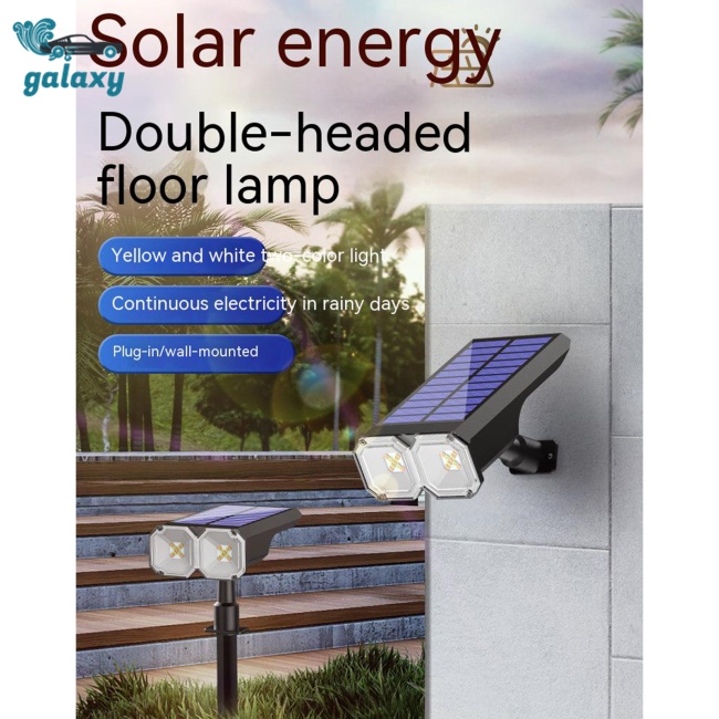 Galaxy Set 2 Đèn 4 Levles Hai Đầu Sử Dụng Năng Lượng Mặt Trời Có Thể Điều Chỉnh Cho Sân Vườn