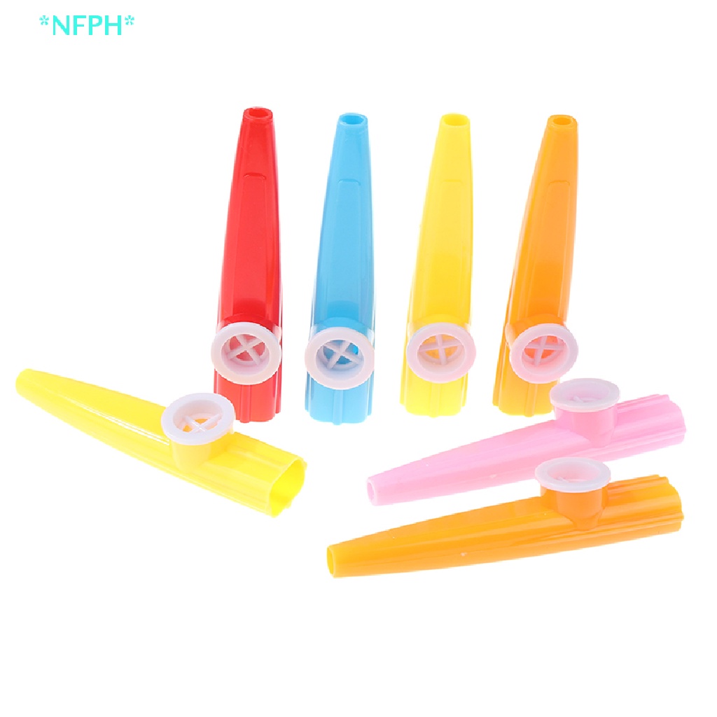 Nfph &gt; Set 10 Nhạc Cụ Sáo Kazoo Nhiều Màu Sắc Ngẫu Nhiên Dễ Sử Dụng Cho Người Mới Bắt Đầu