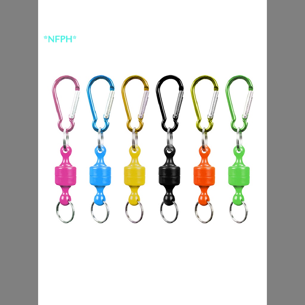 Dây Móc Khóa Nam Châm Treo Đồ Dùng Câu Cá / Leo Núi Chống Thất Lạc Tiện Dụng Mới