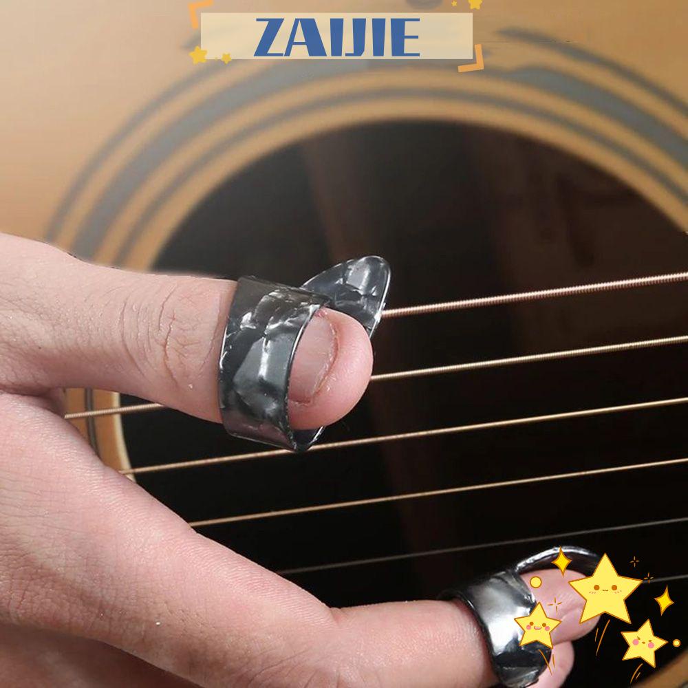 Miếng Gảy Đàn ZAIJIE24 1 Cái + 3 Ngón Tay Dành Cho Guitar Acoustic