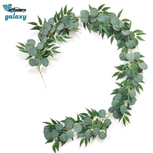 Galaxy Dây Lá Bạch Đàn Nhân Tạo Dài 1.8m Dùng Trang Trí Nhà Cửa / Tiệc Cưới