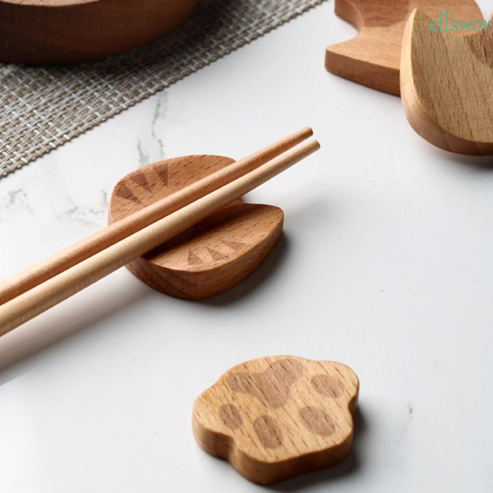 Giá Đỡ Đũa Muỗng Bằng Gỗ Phong Cách Nhật Bản Dễ Thương