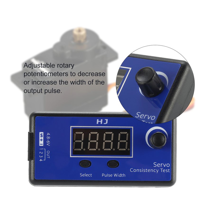 DC 4.8-6V Digital Servo/ESC Consistency Tester for RC Helicopter Airplane Car
