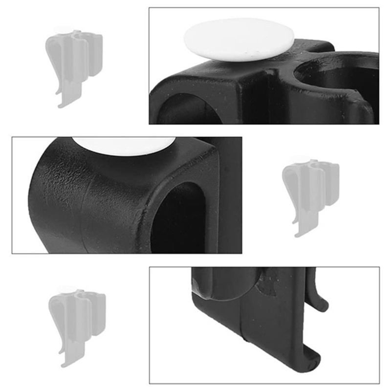 Bộ 10 Kẹp Giữ Gậy Đánh Golf Bằng Nhựa Màu Đen Siêu Bền Tiện Dụng