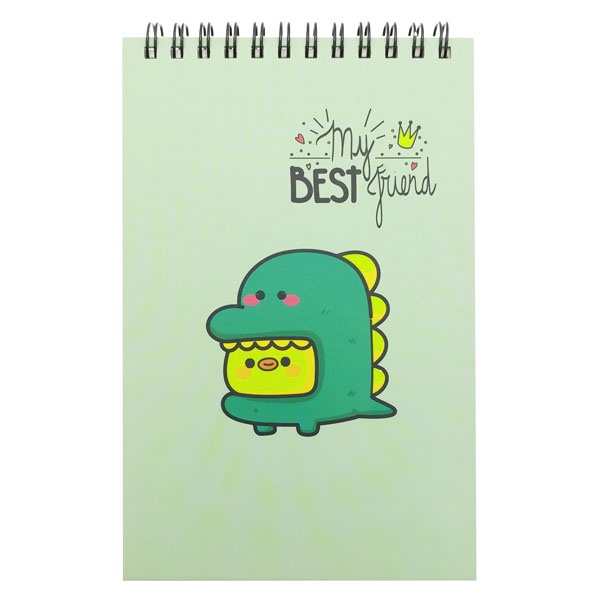 Sổ Lò Xo Teen Kẻ Ô Vuông 80gsm - My Best Friend - The Sun 01 - Màu Xanh