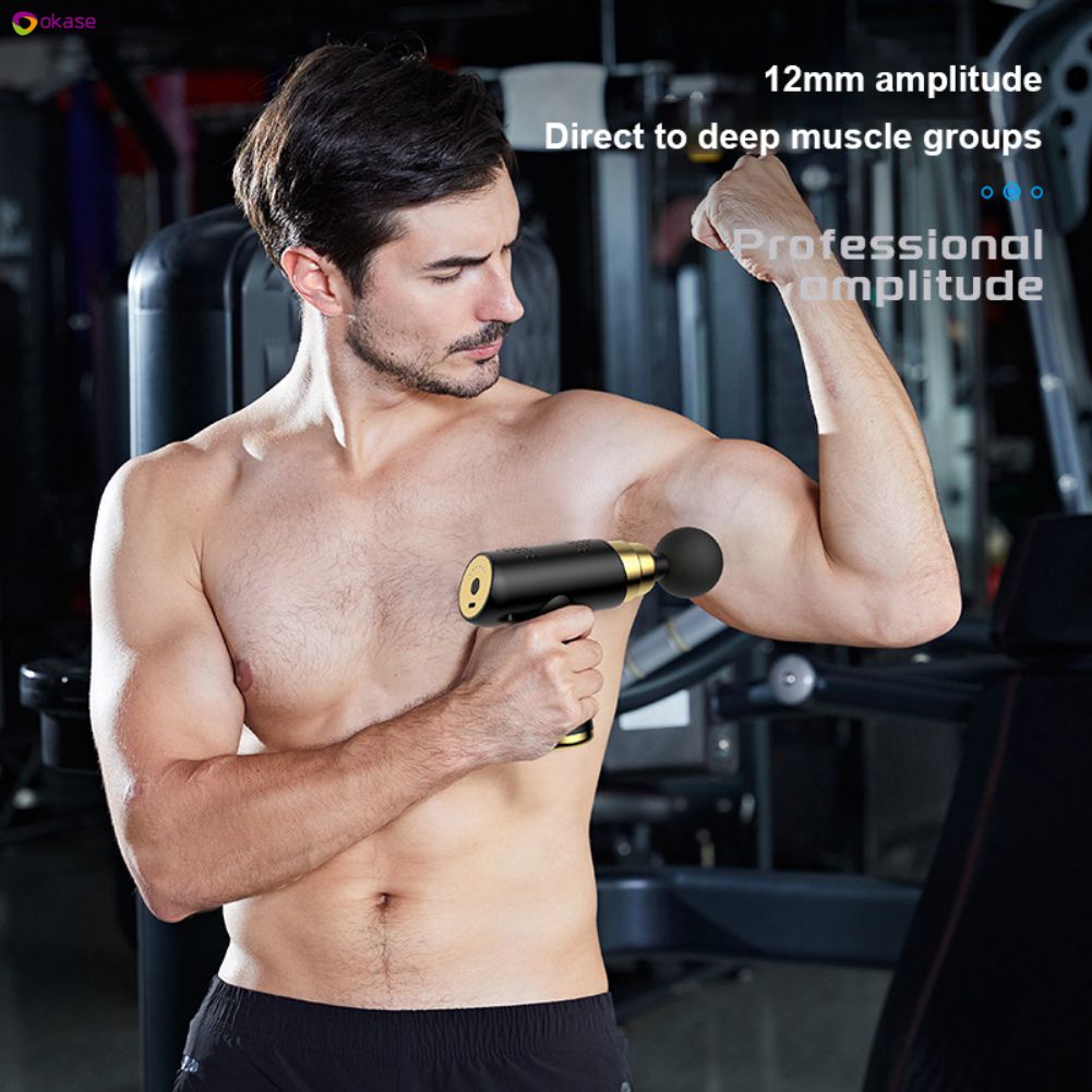 Súng Fascia Chạy Điện Máy Mát Xa Cổ Tử Cung Và Thắt Lưng Thư Giãn Cơ Bắp Okase