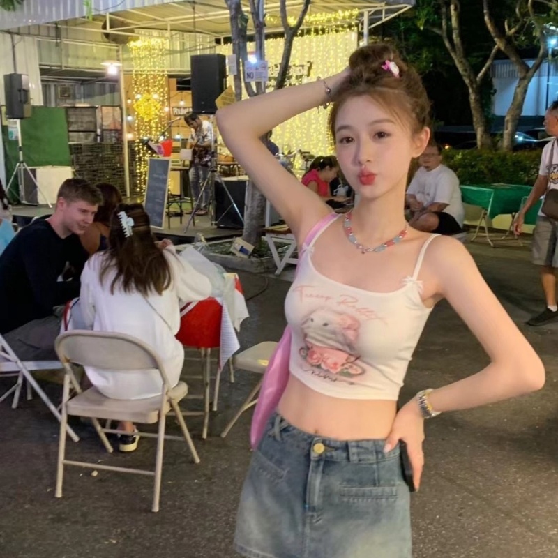 COZOK Áo Không Tay In Họa Tiết Thời Trang Quyến Rũ