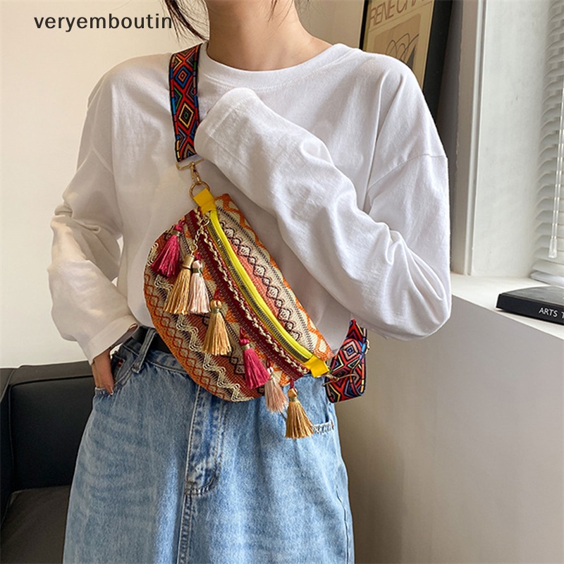 Túi Da Đeo Chéo Phối Tua Rua Phong Cách Retro Thời Trang Cho Nữ