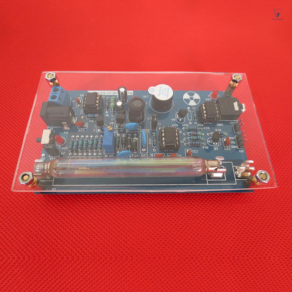 Mô Đun Máy Đếm Bức Xạ Hạt Nhân DIY Có Màn Hình LCD Và Âm Thanh Và Chức Năng Báo Động Ánh Sáng