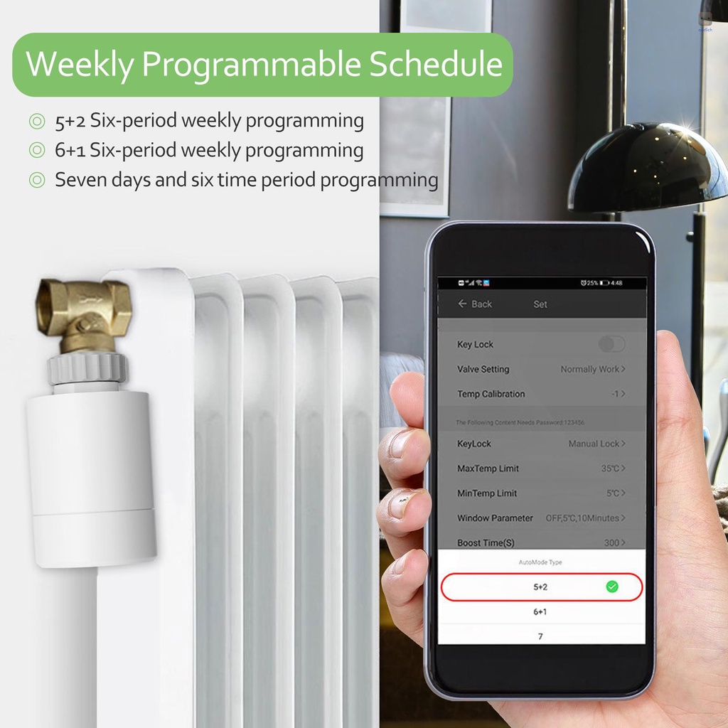 Bộ Điều Khiển Nhiệt Độ Thông Minh HY366RT ZigBee Cho Gia Đình