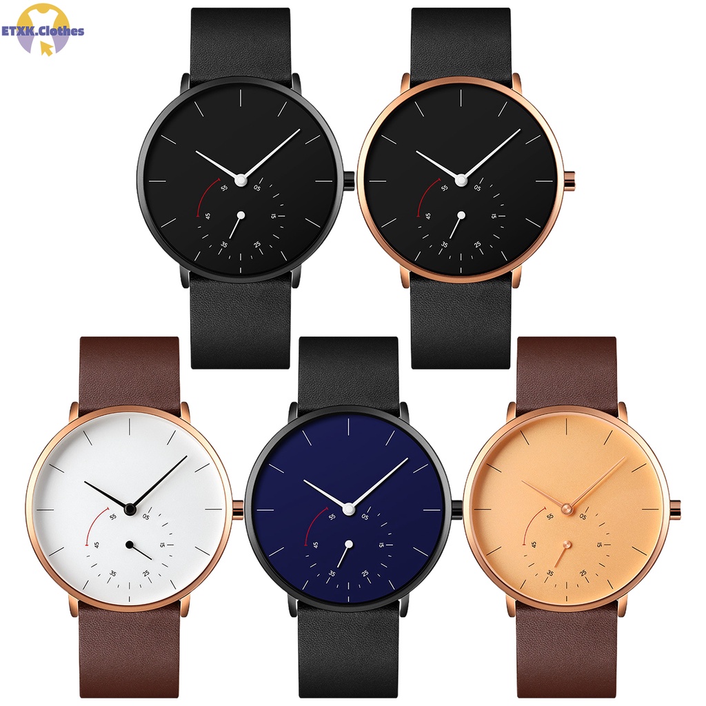 Đồng Hồ Quartz Mặt Tròn Chống Thấm Nước Dây Kim Loại Siêu Bền Độc Đáo Thời Trang Cho Nam