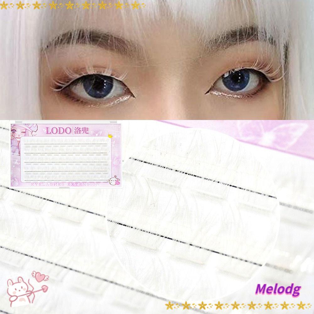 Hộp 60 Cụm Lông Mi Giả Manga Dày Dài Tự Nhiên Nhiều Màu Sắc DIY