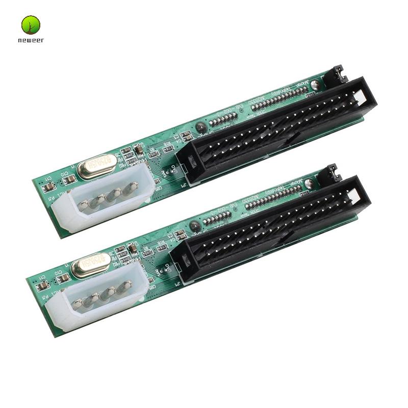 Bộ 2 Đầu Chuyển Đổi 2.5 Sata Sang 3.5 Inch IDE Sata Sang IDE 40 Pin Cho ATA 133 100 HDD CD DVD Serial