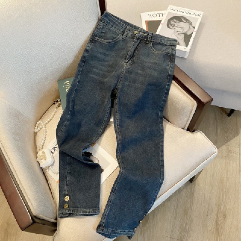 Áo Sơ Mi Denim Dáng Ôm Phong Cách Hàn Quốc Thời Trang Mùa Hè Hàng Mới Dành Cho Bạn Nữ