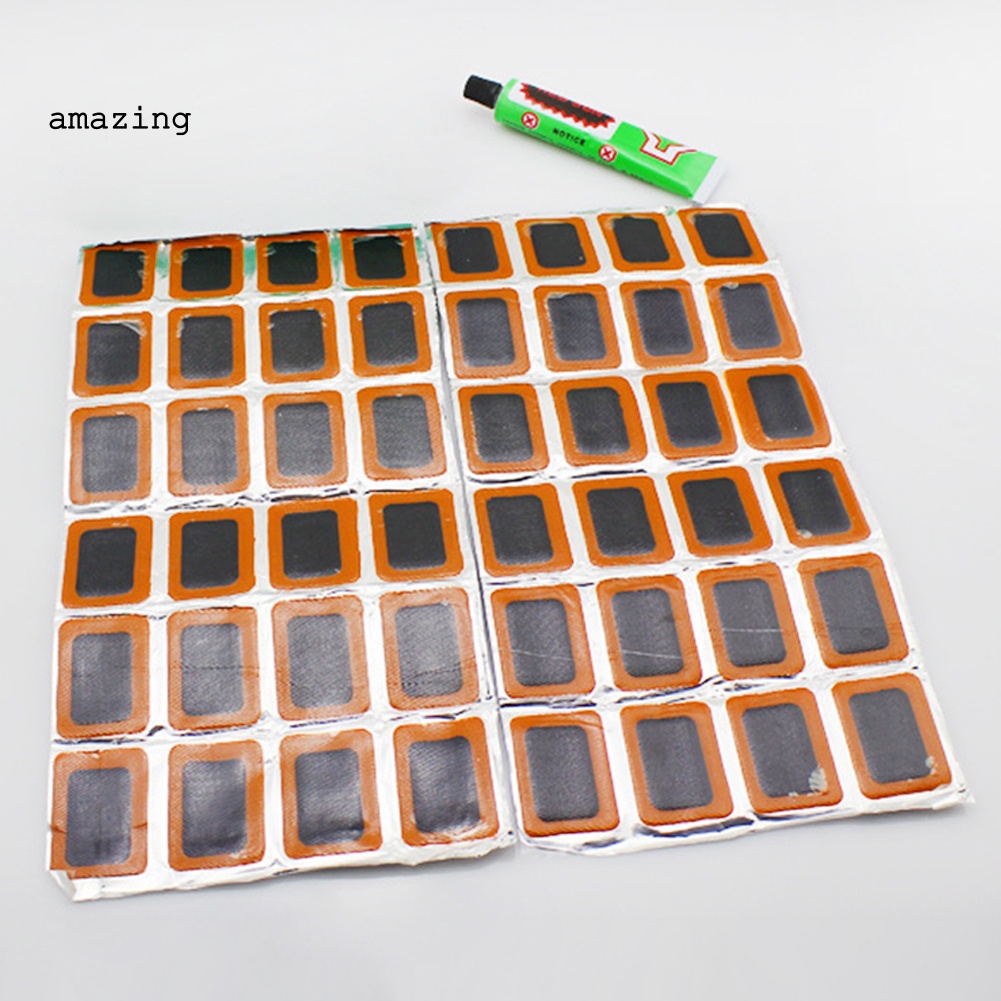 Miếng Vá Lốp Xe Đạp Hình Vuông Bằng Cao Su Kèm Keo