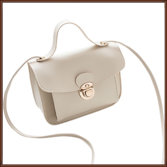 Túi Đeo Vai Hình Vuông Cỡ Nhỏ Màu Trơn Thời Trang Cho Nữ