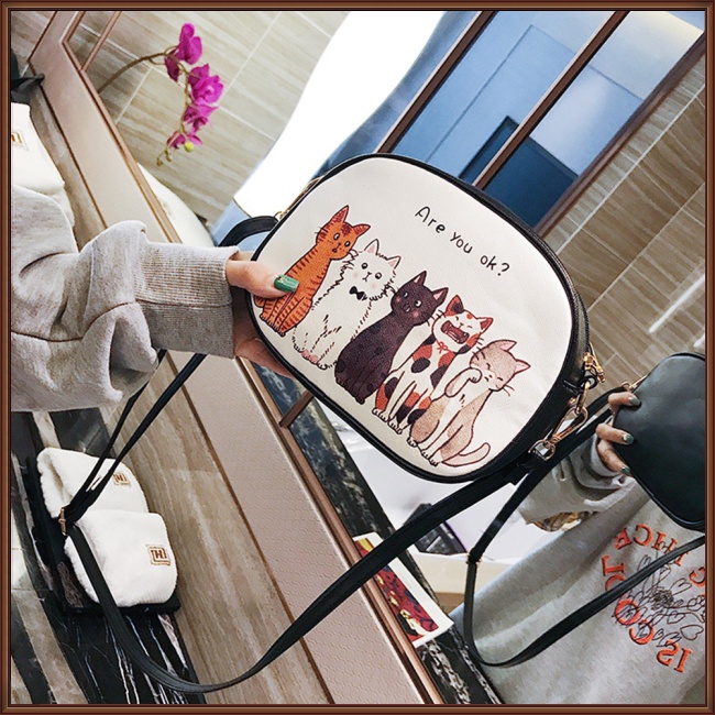 Túi Đeo Vai Mini Siêu Nhẹ In Họa Tiết Thời Trang Cho Nữ