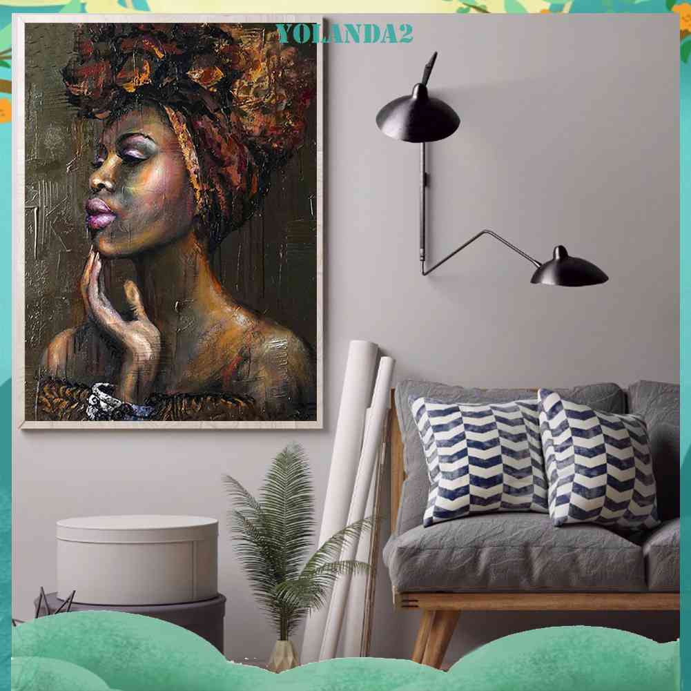 Tranh Đính Đá Kim Cương Toàn Bộ 5D DIY Hình Người Phụ Nữ