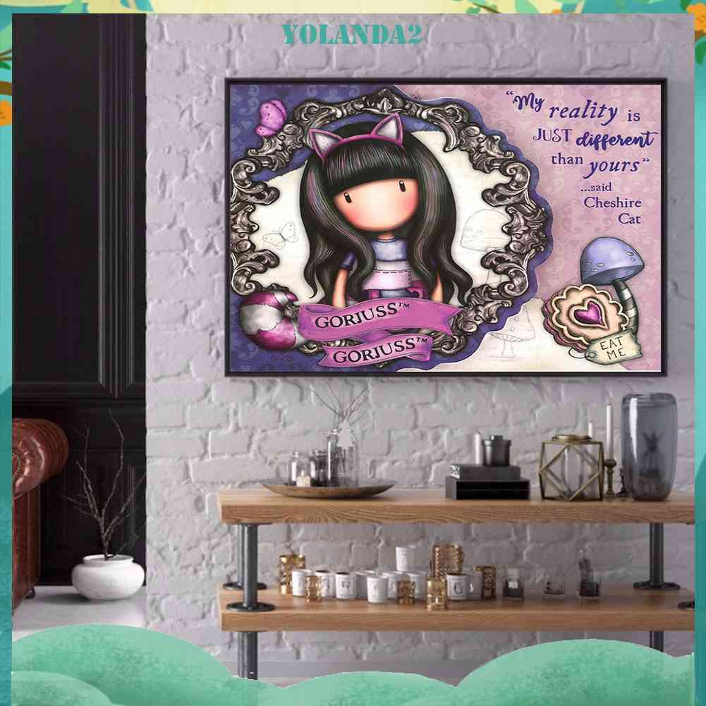 Tranh Đính Đá Kim Cương Toàn Bộ 5D DIY Hình Búp Bê