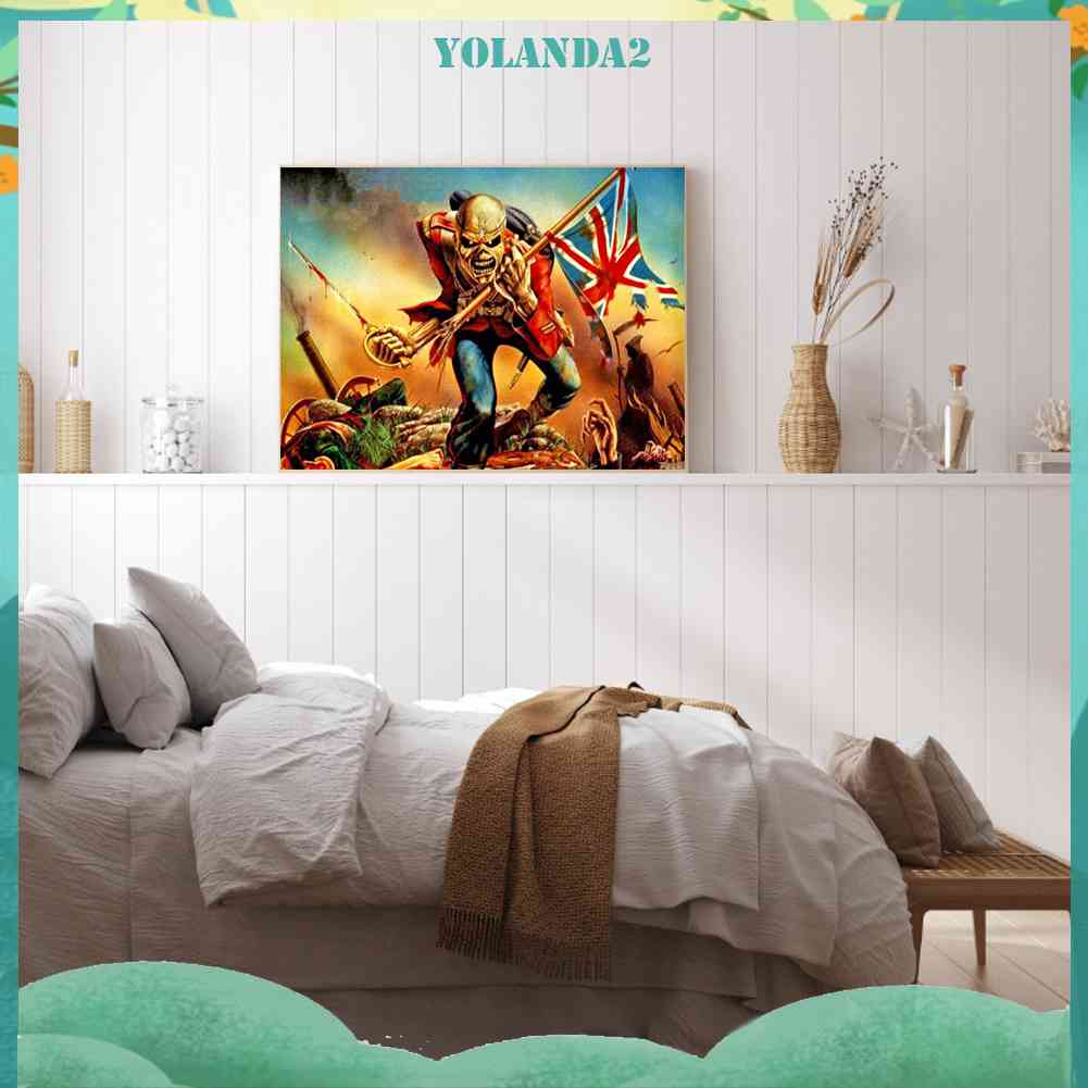 Bộ Tranh Đính Đá 5D Toàn Diện Họa Tiết Đầu Lâu Độc Đáo DIY Dùng Trang Trí