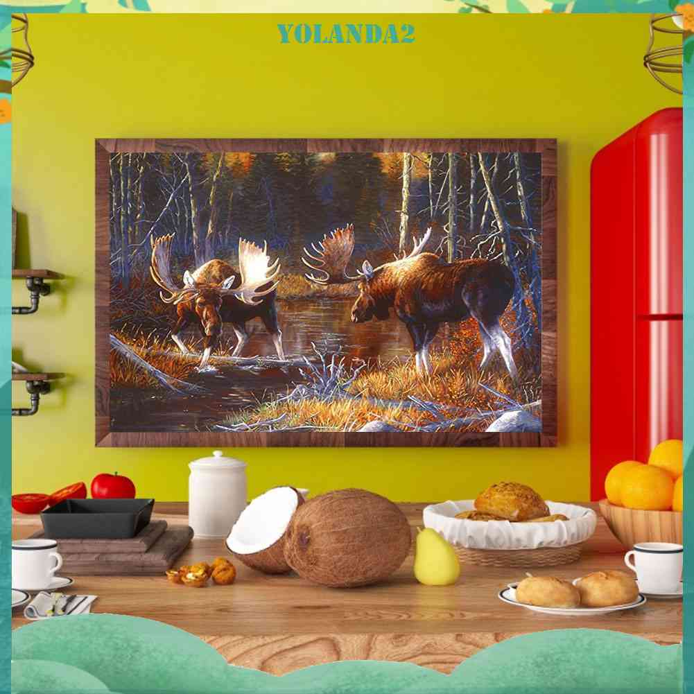 Tranh Đính Đá Kim Cương Toàn Bộ 5D DIY Hình Vẽ Tê Giác