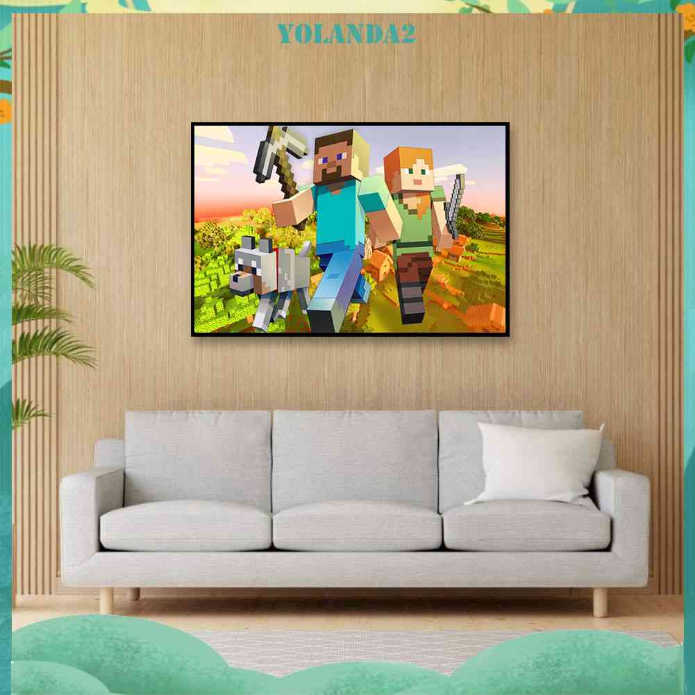 Bộ Tranh Đính Đá 5D Toàn Diện Họa Tiết Máy Tính Độc Đáo DIY