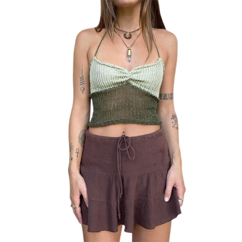 Áo Len Không Tay Cổ Chữ V Thời Trang Mùa Hè Gợi Cảm Cho Nữ