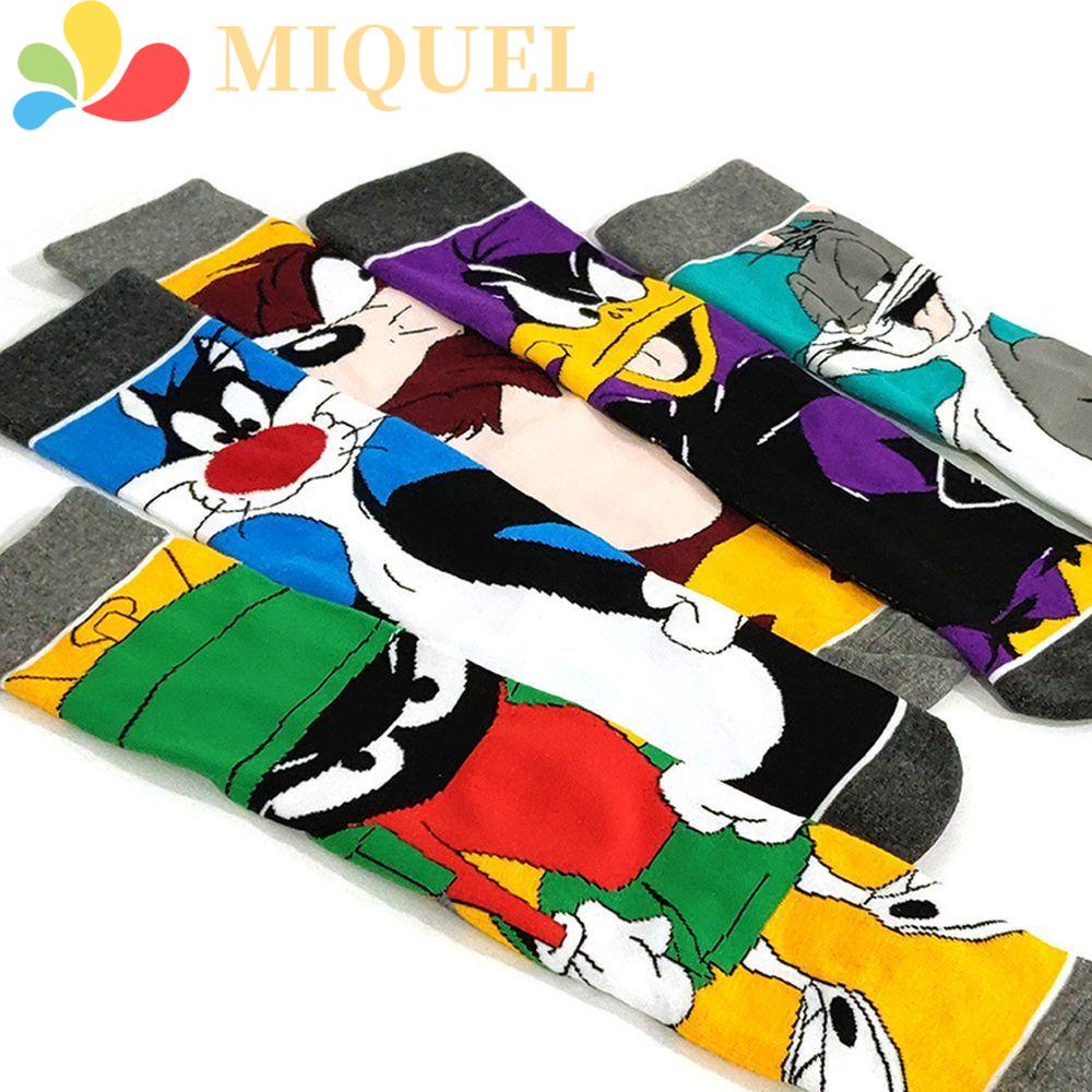 Vớ Cotton Cổ Vừa In Họa Tiết Hoạt Hình Vịt Daffy Dễ Thương Thời Trang Cho Bé