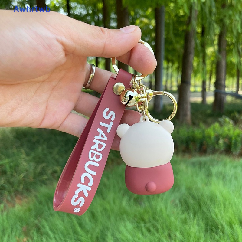 Móc Chìa Khóa Silicon Hình Gấu Bông Ba Chiều Dễ Thương Mới